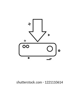 Download icon design vector 