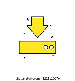 Download icon design vector