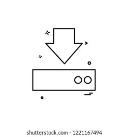 Download icon design vector