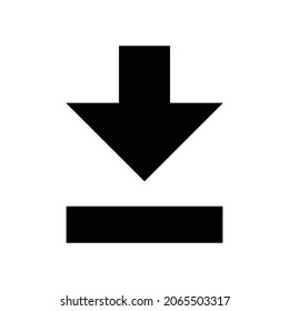 símbolo vector de diseño de icono de descarga