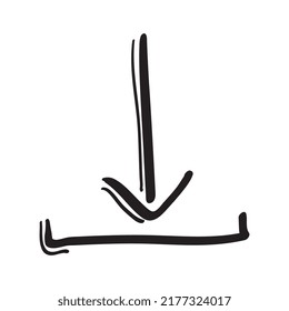 download icon doodle hand drawn. Doodle set element. Vector illustration