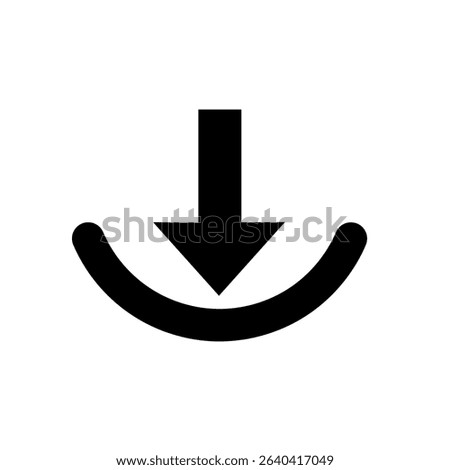 download icon. down arrow illustration. download arrow icon vector. download running illustration