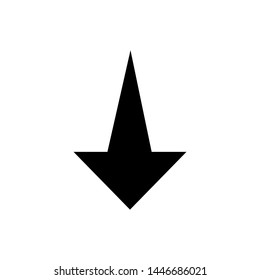 Download Icon. Down Arrow,Take Data or Get  File As A Simple Vector Sign & Trendy Symbol in Glyph Style for Design and Websites, Presentation or Mobile Application.