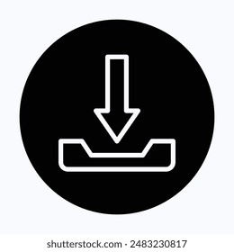 Download Icon, Downloading Vector Icon.