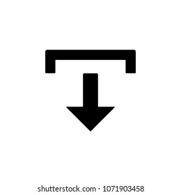 download icon. Element of minimalistic icon for mobile concept and web apps. Signs and symbols collection icon for websites, web design, mobile app on white background