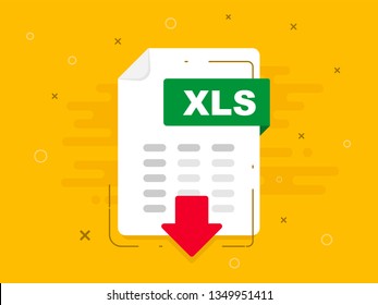 Download icon file with label. Downloading document concept. Banner for business, marketing and advertising. Vector Illustration.