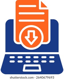 Download Icon Fill Vector Illustration
