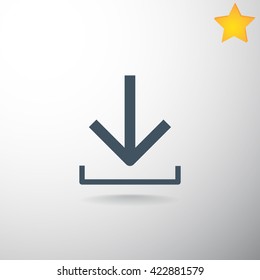  download icon flat
