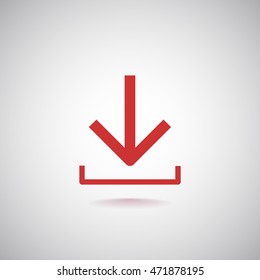  download icon flat .