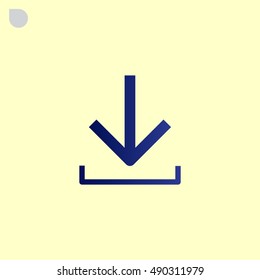  download icon flat .
