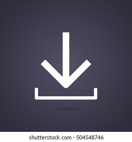  download icon flat .
