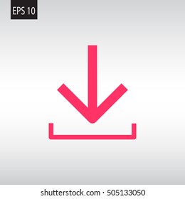  download icon flat .