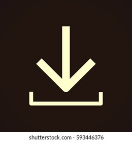  download icon flat .