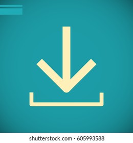  download icon flat .
