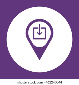 Download   icon. Flat design.