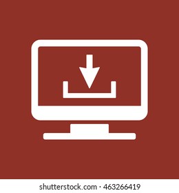 Download   icon. Flat design.