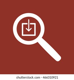 Download   icon. Flat design.