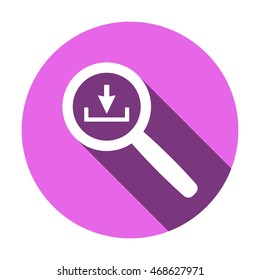 Download   icon. Flat design.