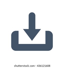 Download Icon, flat design style