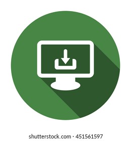 Download Icon, flat design style