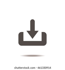 Download Icon, flat design style
