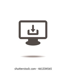 Download Icon, flat design style