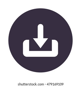 Download Icon, flat design style