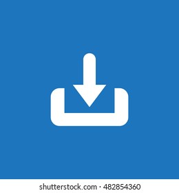 Download Icon, flat design style