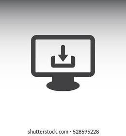 Download Icon, flat design style