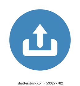Download Icon, flat design style