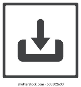 Download Icon, flat design style