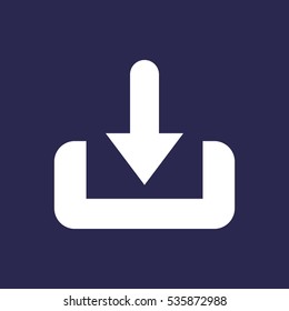 Download Icon, flat design style