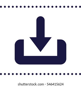 Download Icon, flat design style