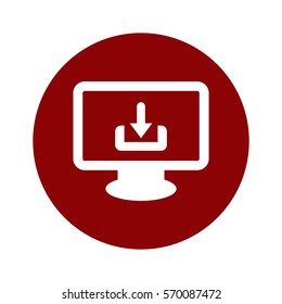 Download Icon, flat design style