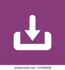Download Icon, flat design style