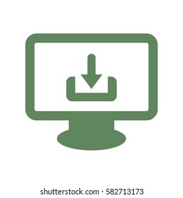 Download Icon, flat design style