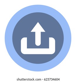 Download Icon, flat design style