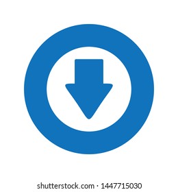 download icon. flat illustration of download vector icon for web