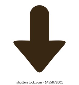 download icon. flat illustration of download vector icon for web