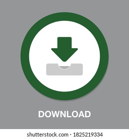 Download-Symbol. flache Illustration von Download-Vektorsymbol für Web