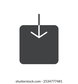 Download icon flat and simple set design