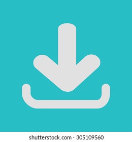 Download icon. Flat style.