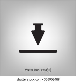 Download icon. Flat style.