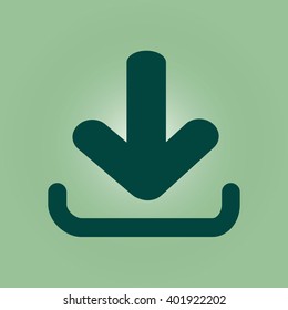 Download icon. Flat style.