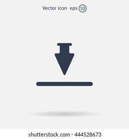 Download icon. Flat style.