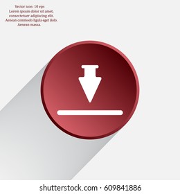 Download icon. Flat style.