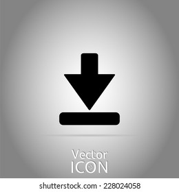 Download icon. Flat style. Made in vector