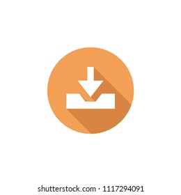 Download icon flat vector design