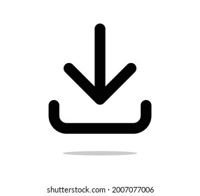 Download Icon, Flat Vector Design