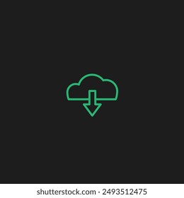 Download icon flat vector design
